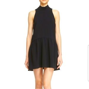 Elizabeth and James, Halter Dropped Waist Dress Black, Size SM